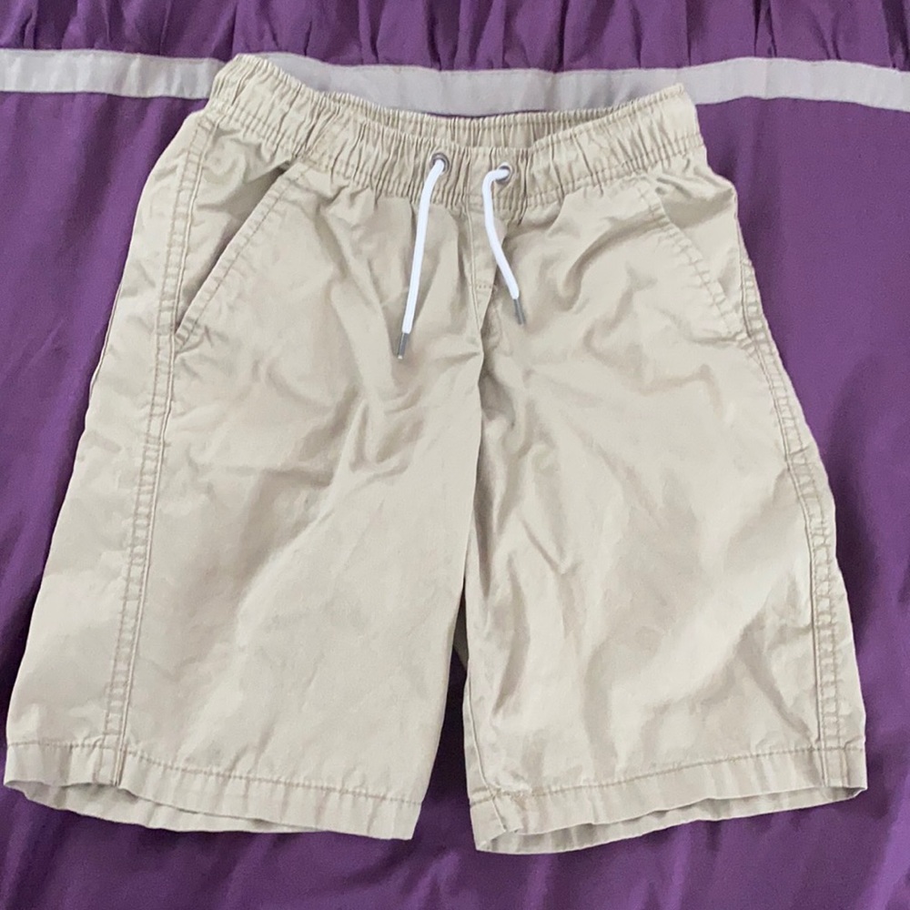 Boys cat jack beige shorts size 8/10 elastic waist